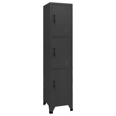 Locker Cabinet With 2 Compartments 38X45X180 Cm