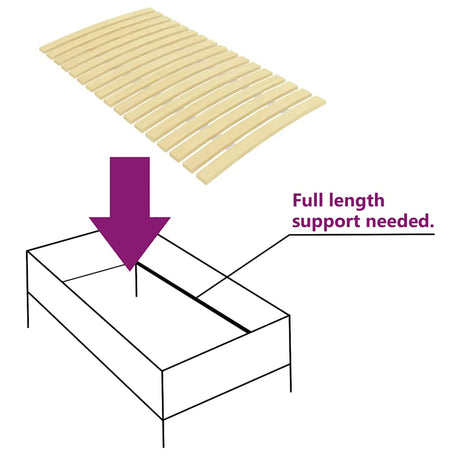 Slatted Bed Base With 17 Slats