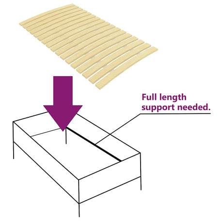 Slatted Bed Base With 24 Slats