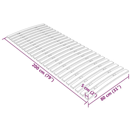 Slatted Bed Base With 24 Slats
