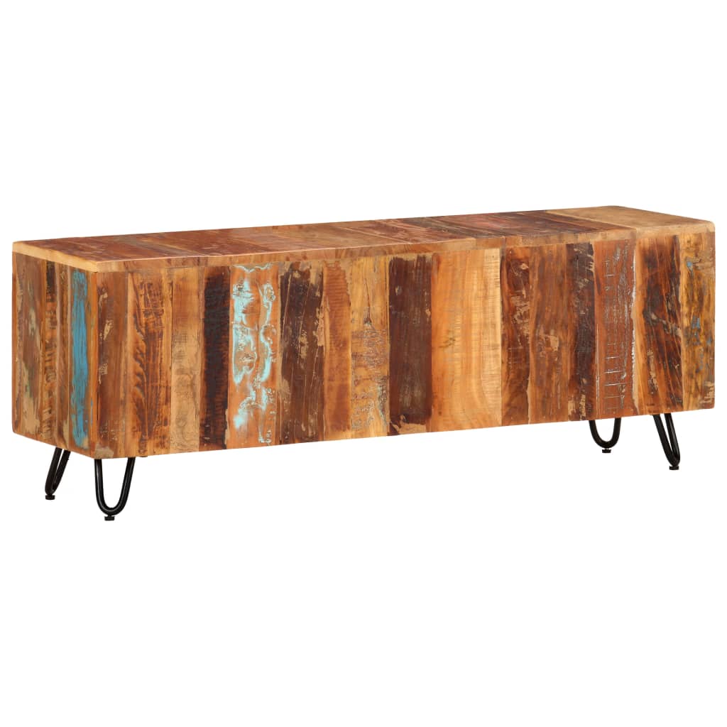 Tv Cabinet 110X30X40 Cm Solid Wood Reclaimed