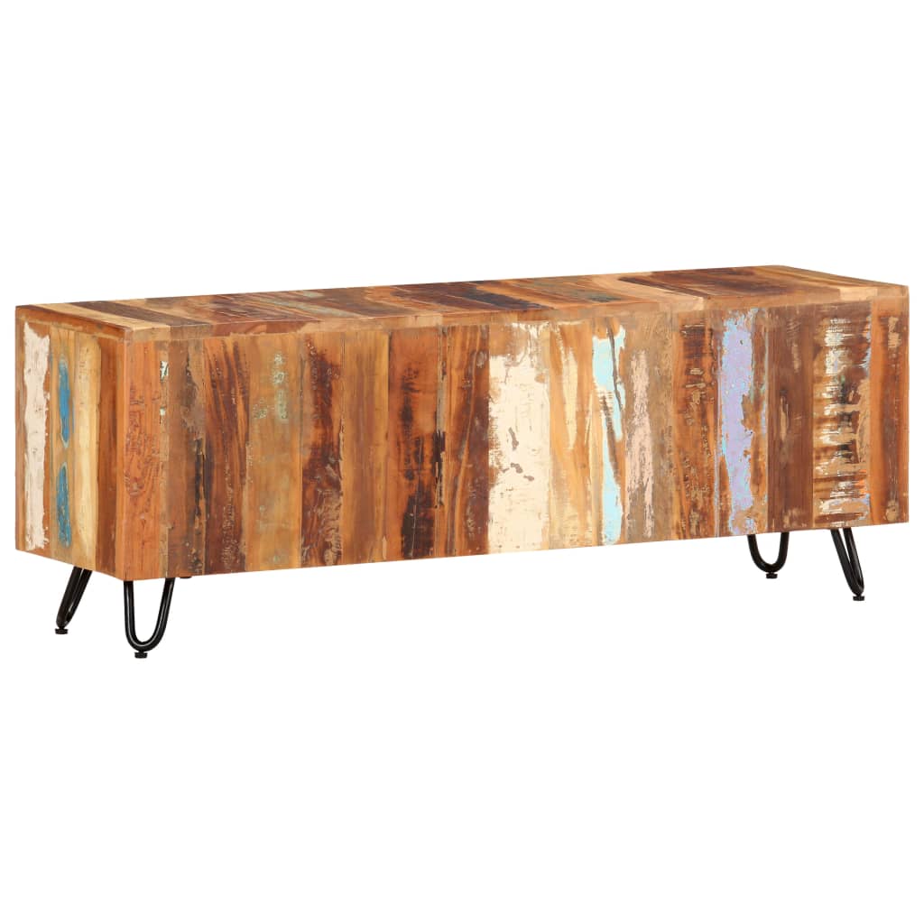 Tv Cabinet 110X30X40 Cm Solid Wood Reclaimed