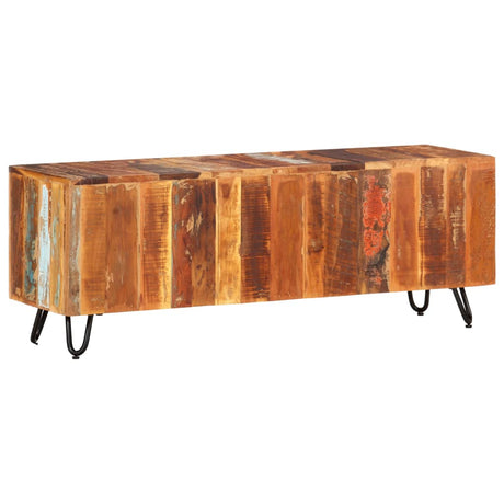 Tv Cabinet 110X30X40 Cm Solid Wood Reclaimed