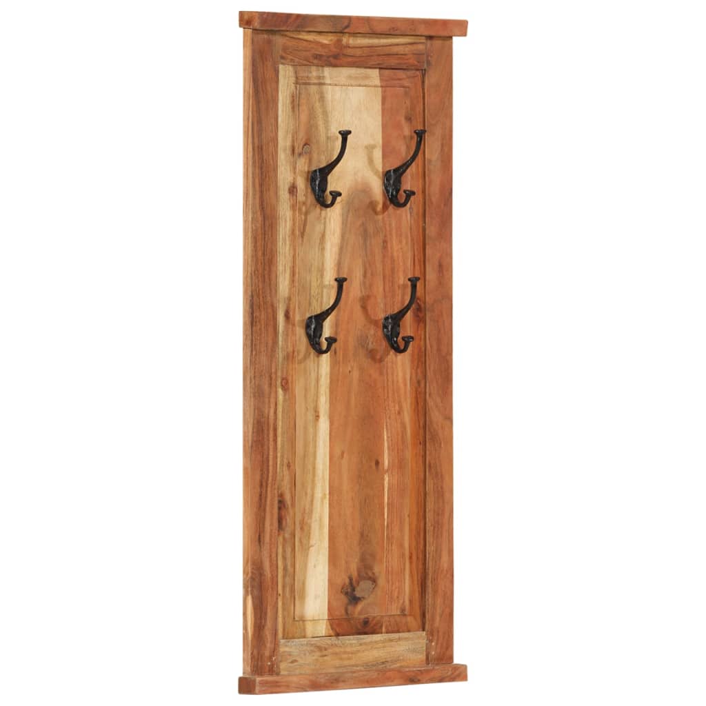 Coat Racks 2 Pcs Solid Wood Acacia 38X100 Cm