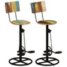 Bar Stools 2 Pcs Solid Wood Reclaimed