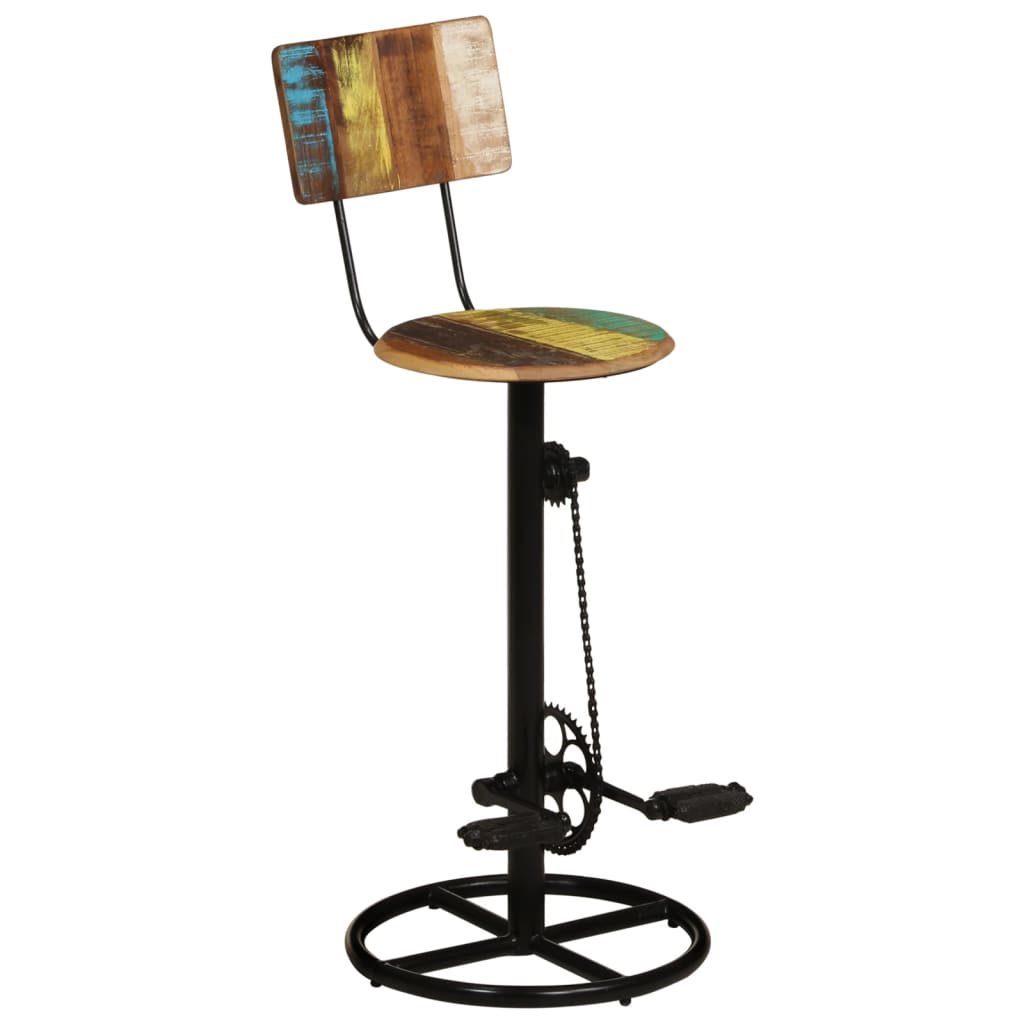 Bar Stools 2 Pcs Solid Wood Reclaimed