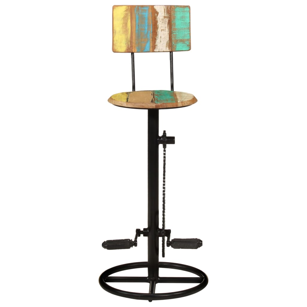 Bar Stools 2 Pcs Solid Wood Reclaimed
