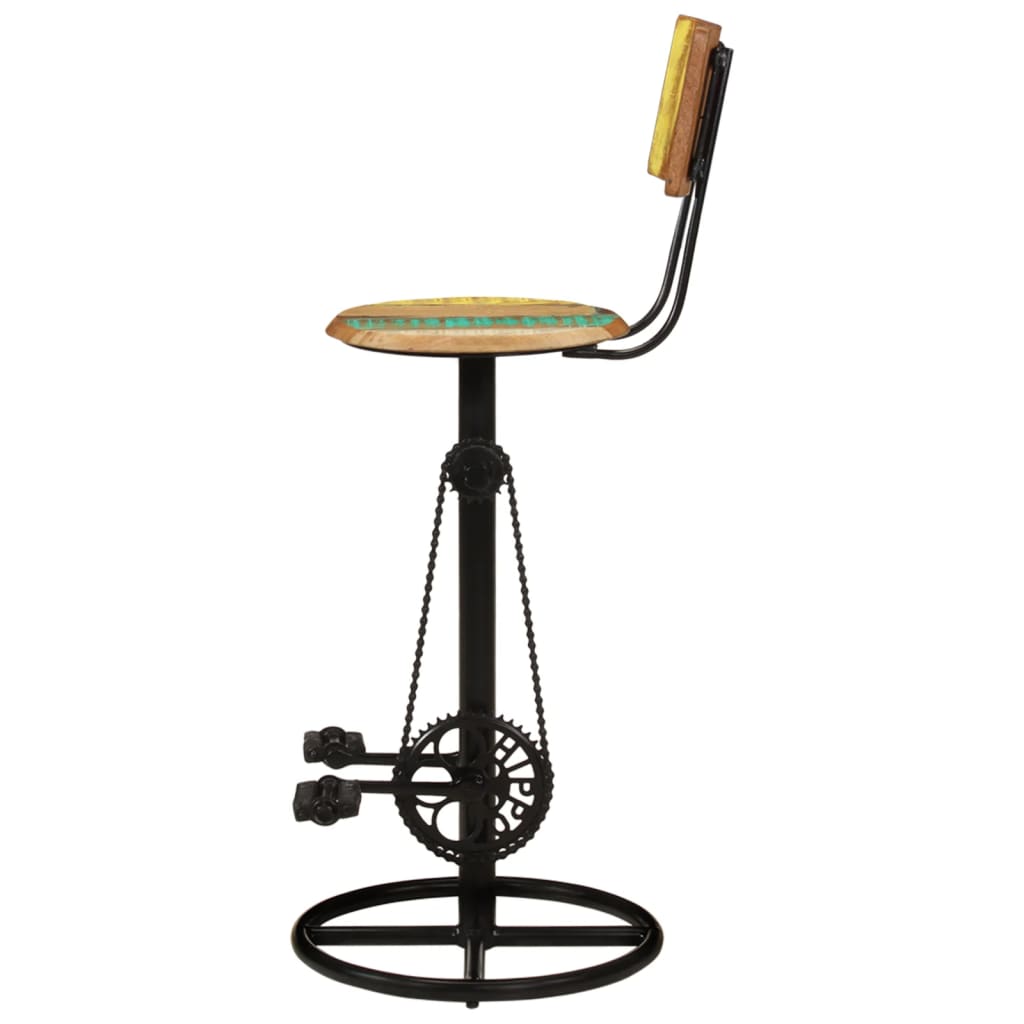 Bar Stools 2 Pcs Solid Wood Reclaimed