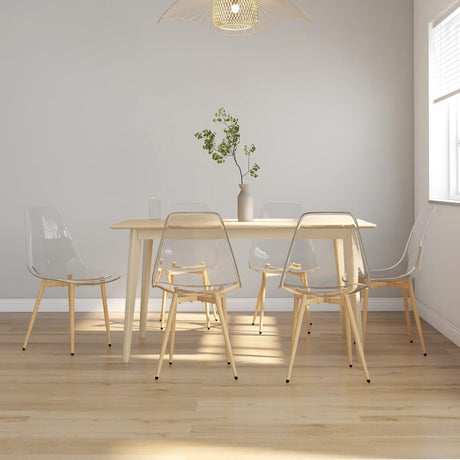 Dining Chairs 2 Pcs Transparent Pet