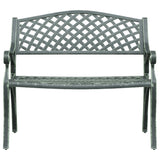 Garden Bench 102 Cm Cast Aluminium