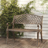 Garden Bench 102 Cm Cast Aluminium
