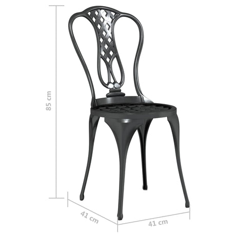 3 Piece Bistro Set Cast Aluminium