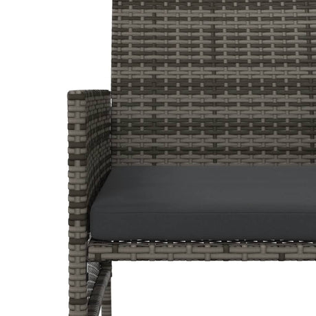 Garden Sofa 2-Seater With Table And Stools Poly Rattan