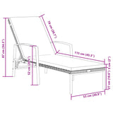 Sun Loungers 2 Pcs With Table Poly Rattan