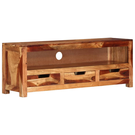 Tv Cabinet 110X30X40 Cm Solid Wood Acacia