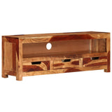 Tv Cabinet 110X30X40 Cm Solid Wood Acacia