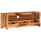 Tv Cabinet 110X30X40 Cm Solid Wood Acacia