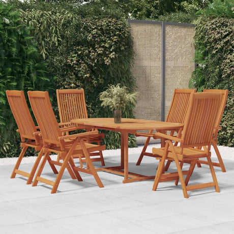 5 Piece Garden Dining Set Solid Wood Eucalyptus