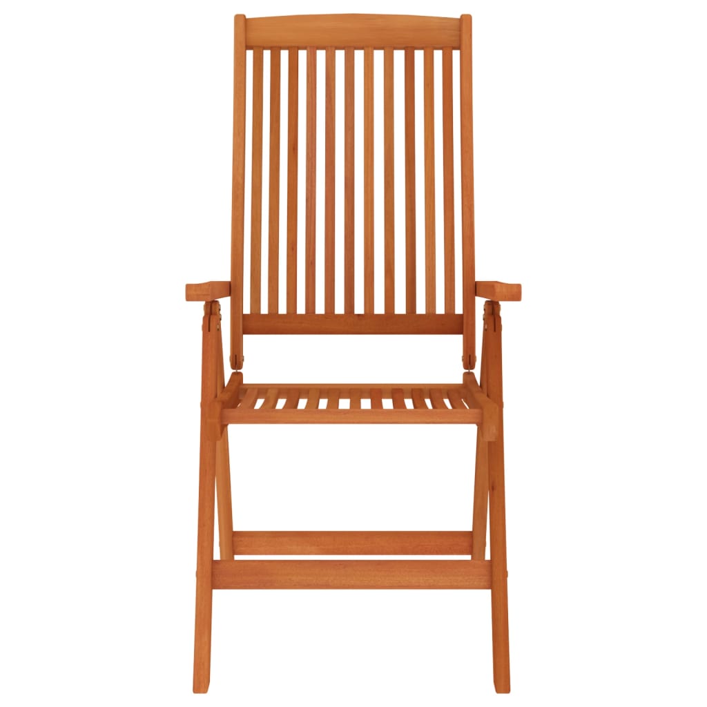 Folding Garden Chairs 4 Pcs Solid Wood Eucalyptus