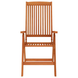 Folding Garden Chairs 4 Pcs Solid Wood Eucalyptus