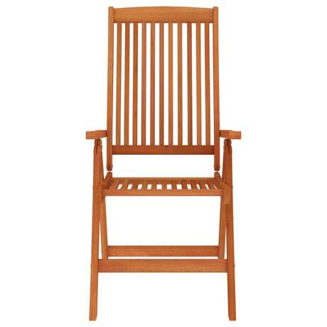 Folding Garden Chairs 4 Pcs Solid Wood Eucalyptus