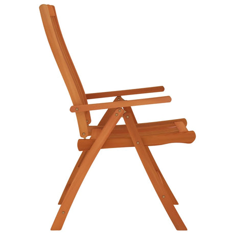 Folding Garden Chairs 4 Pcs Solid Wood Eucalyptus