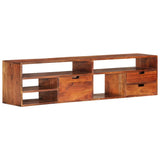 Tv Cabinet 140X30X Solid Acacia Wood