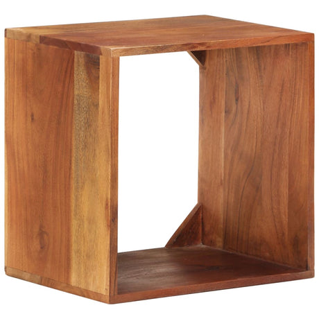 Wall Shelf 40X30X40 Cm Solid Acacia Wood