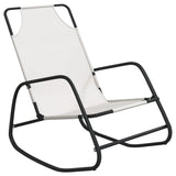 Rocking Sun Lounger Steel And Textilene