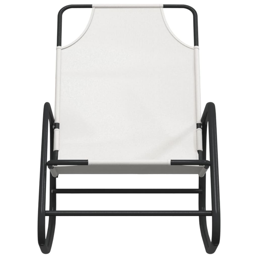 Rocking Sun Lounger Steel And Textilene