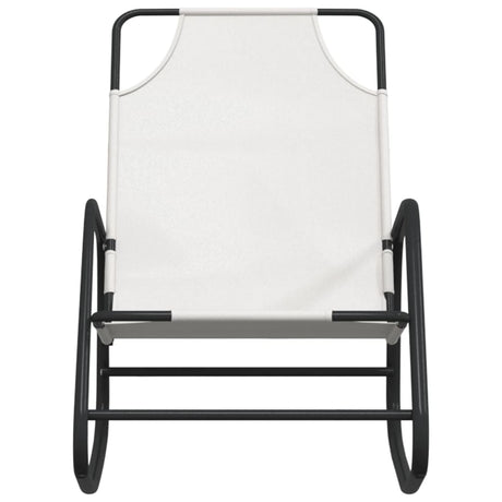 Rocking Sun Lounger Steel And Textilene