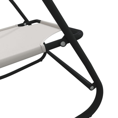Rocking Sun Lounger Steel And Textilene