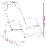 Rocking Sun Lounger Steel And Textilene