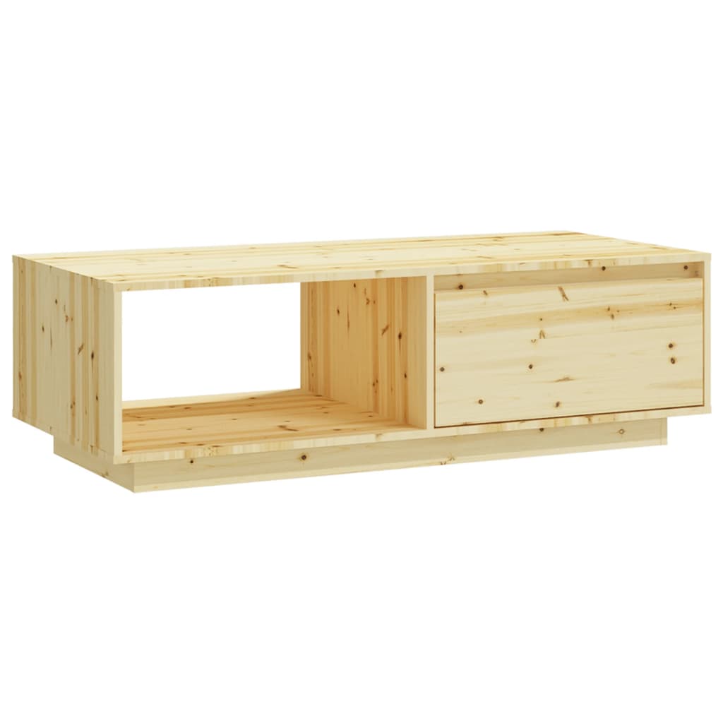 Coffee Table 110X50X33.5 Cm Solid Firwood