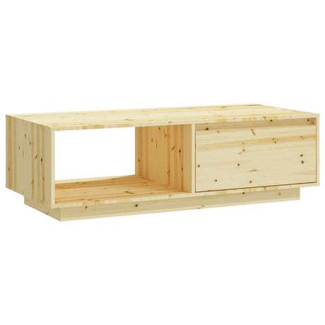Coffee Table 110X50X33.5 Cm Solid Firwood