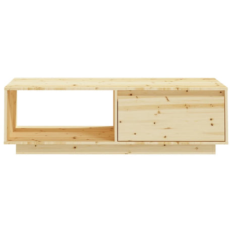 Coffee Table 110X50X33.5 Cm Solid Firwood
