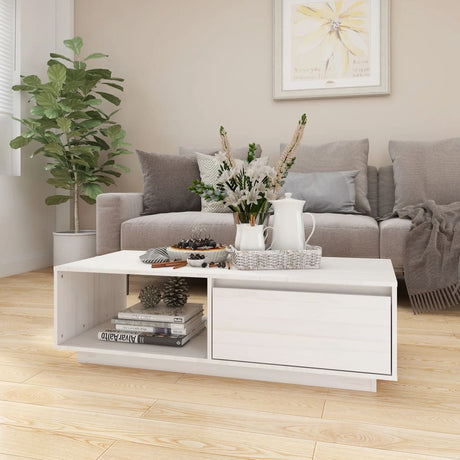 Coffee Table 110X50X33.5 Cm Solid Pinewood