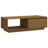 Coffee Table 110X50X33.5 Cm Solid Pinewood