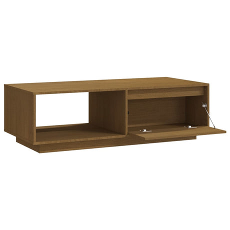 Coffee Table 110X50X33.5 Cm Solid Pinewood