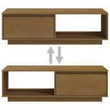 Coffee Table 110X50X33.5 Cm Solid Pinewood