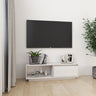 Tv Cabinet 110X30X33.5 Cm Solid Pinewood
