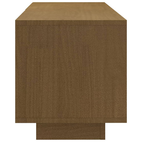 Tv Cabinet 110X30X33.5 Cm Solid Pinewood