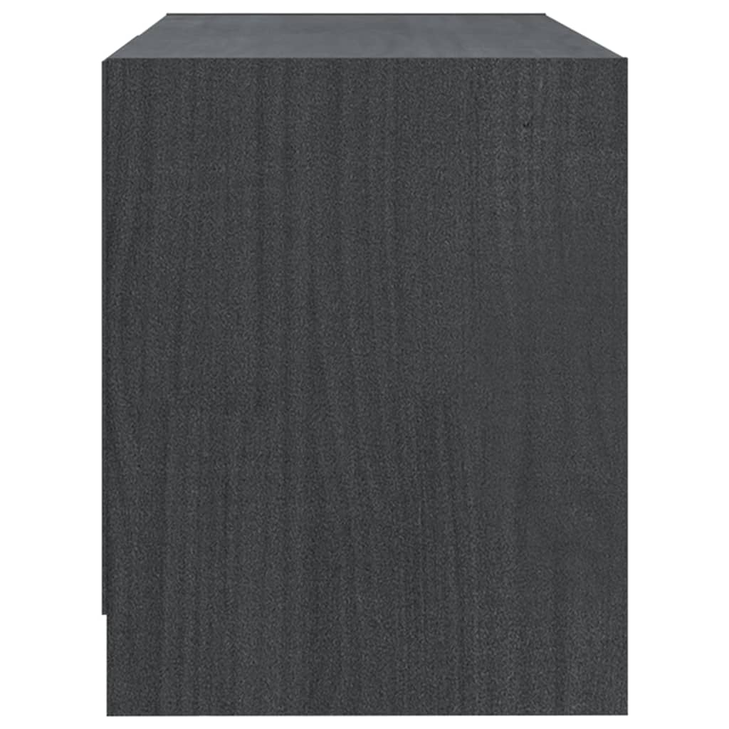 Tv Cabinet 80X31X39 Cm Solid Pinewood