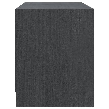Tv Cabinet 80X31X39 Cm Solid Pinewood