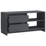 Tv Cabinet 80X31X39 Cm Solid Pinewood