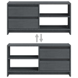 Tv Cabinet 80X31X39 Cm Solid Pinewood