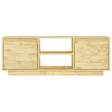 Tv Cabinet 110X30X40 Cm Solid Pinewood