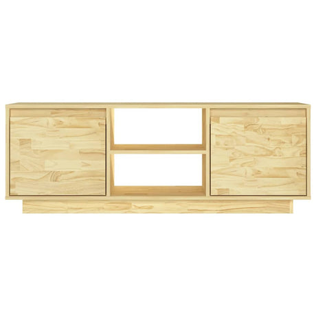 Tv Cabinet 110X30X40 Cm Solid Pinewood