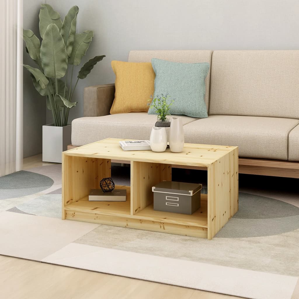 Coffee Table 75X50X33.5 Cm Solid Firwood