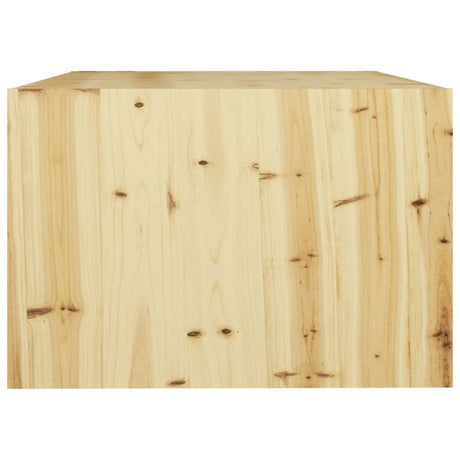 Coffee Table 75X50X33.5 Cm Solid Firwood